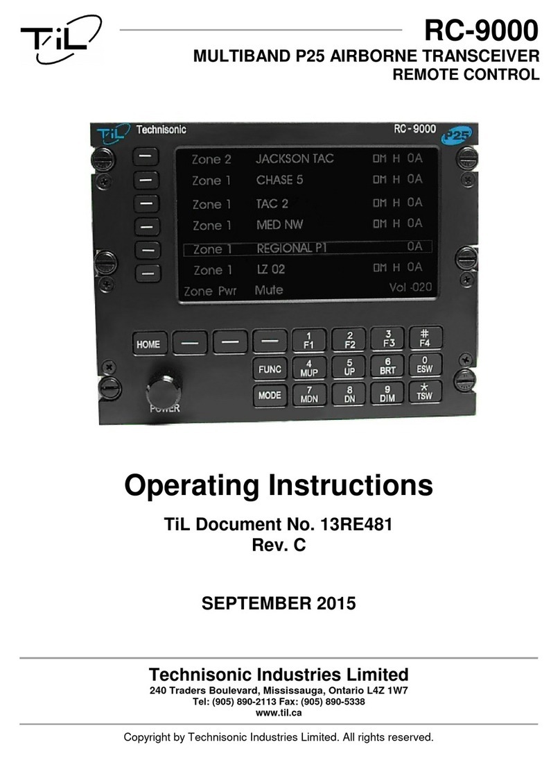 TIL RC-9000 operating instructions