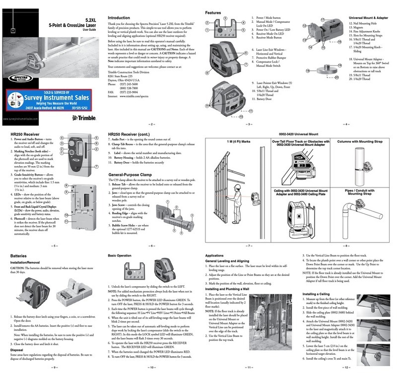 Spectra Precision 5.2XL user guide