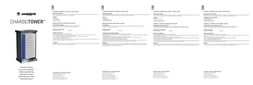 Snakebyte CHARGE TOWER SB910340 instruction manual