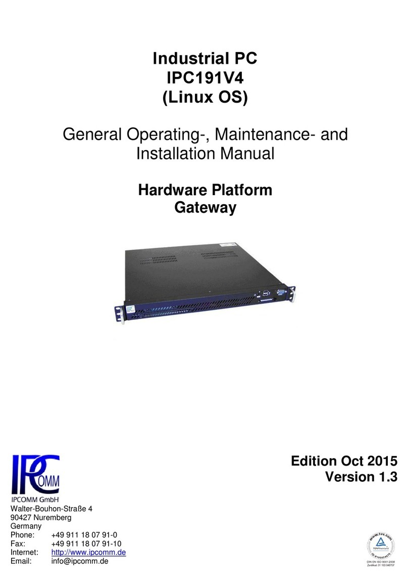 IPCOMM IPC191V4 installation manual