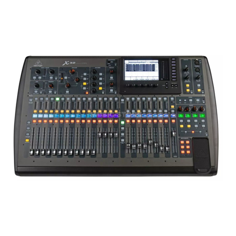 Behringer X32 DIGITAL MIXER User manual
