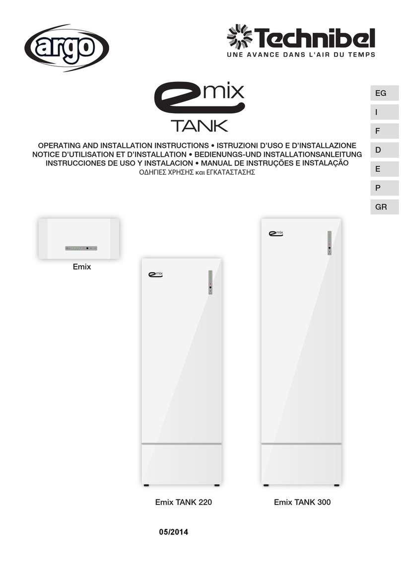 Argo EMIX TANK 300 Operating and installation instructions