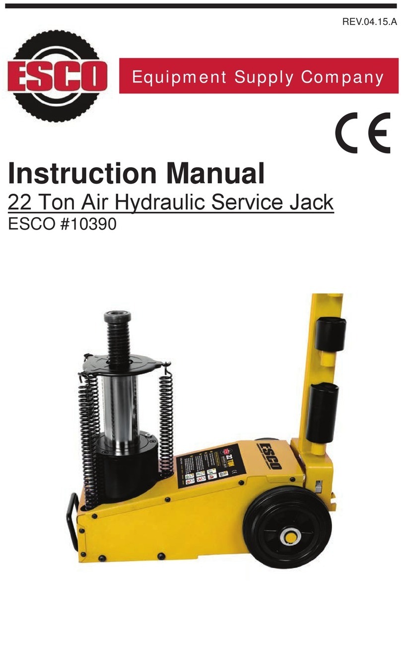 Esco 10390 instruction manual