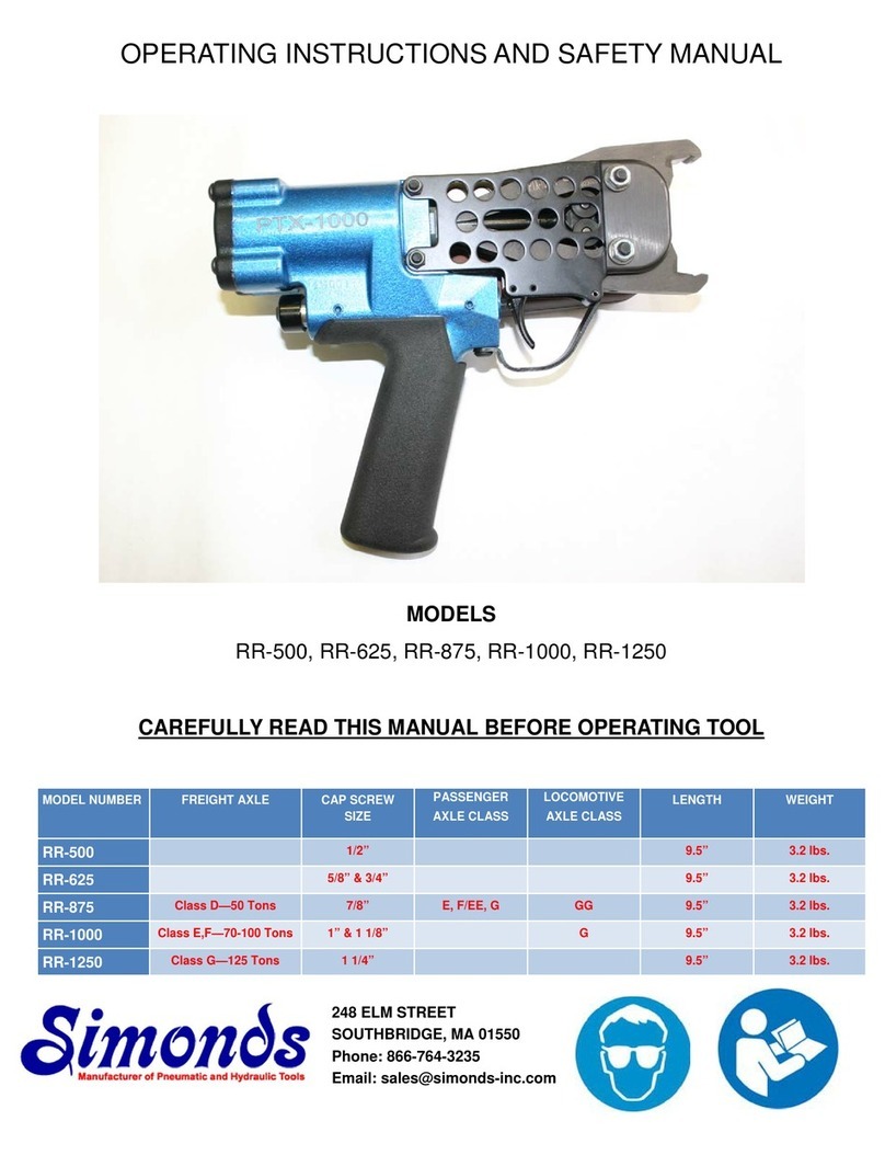 Simonds RR-500 Operating instructions and safety guide