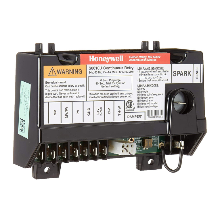 Honeywell SUPER TRADELINE S8610U User manual