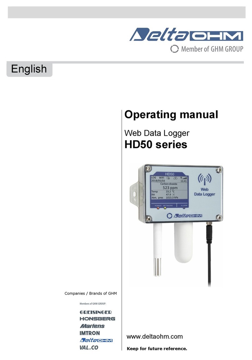 Delta OHM HD50 N/1 TC User manual