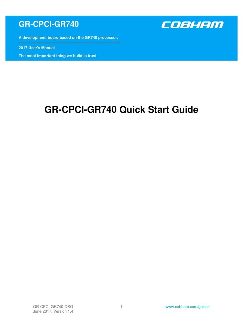 COBHAM GR-CPCI-GR740 quick start guide