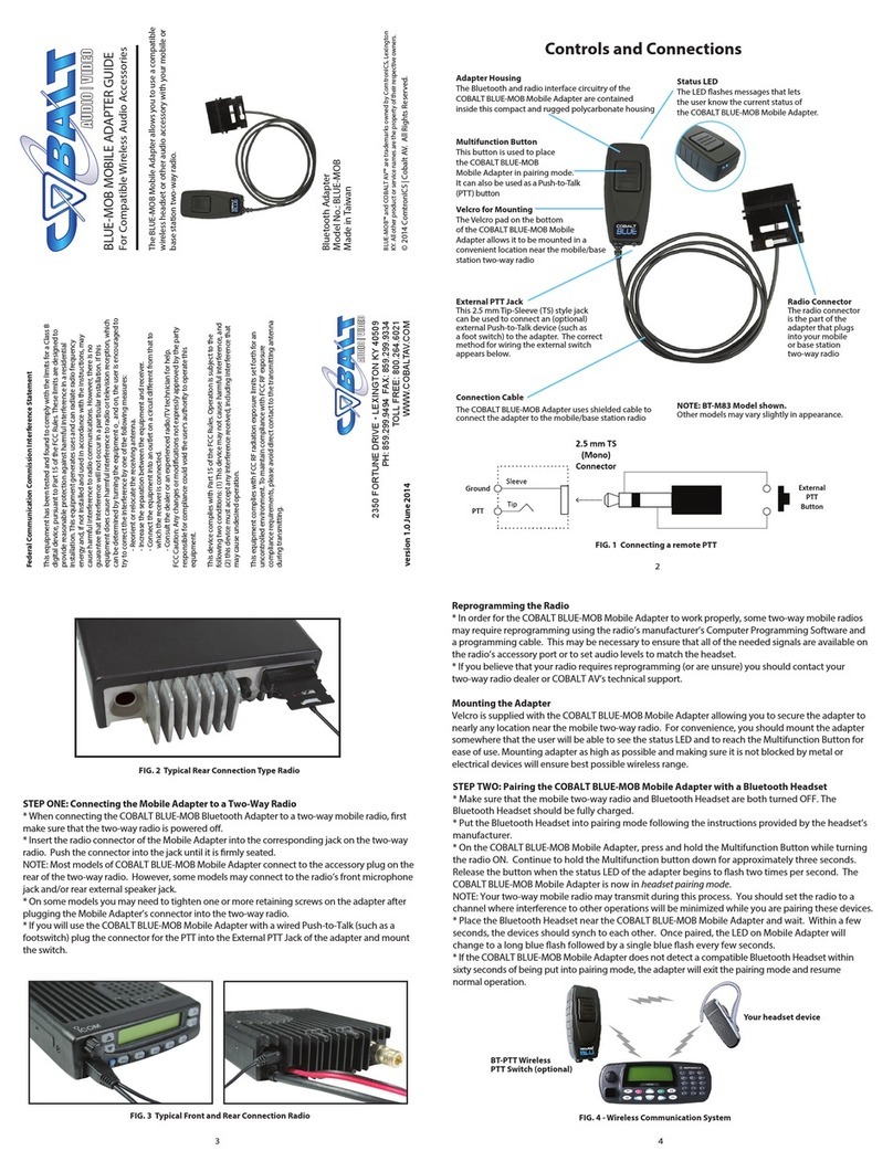 Cobalt Digital Inc BLUE-MOB user guide