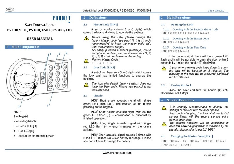 Promet PS300/ES01 user manual