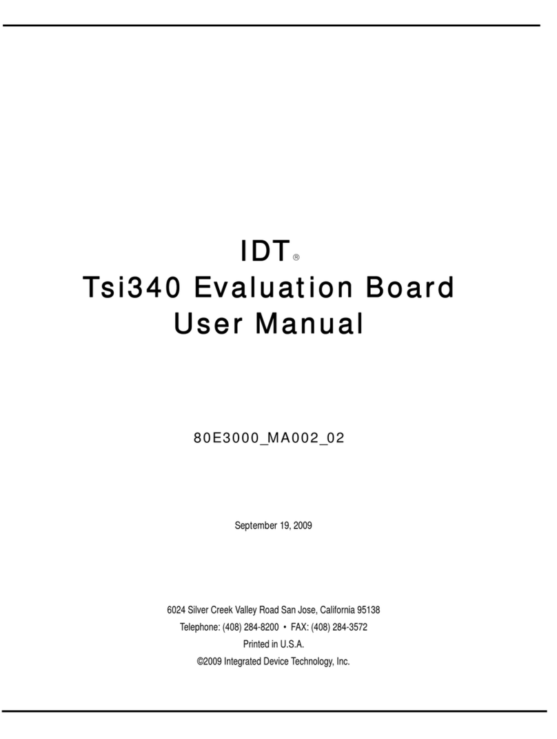 IDT Tsi340-RDK1 user manual