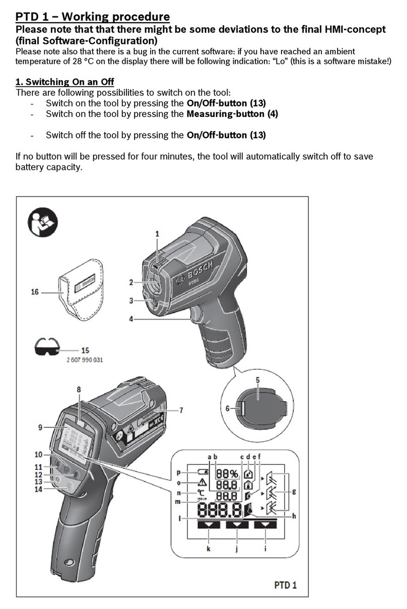 Bosch PDT 1 Working instructions
