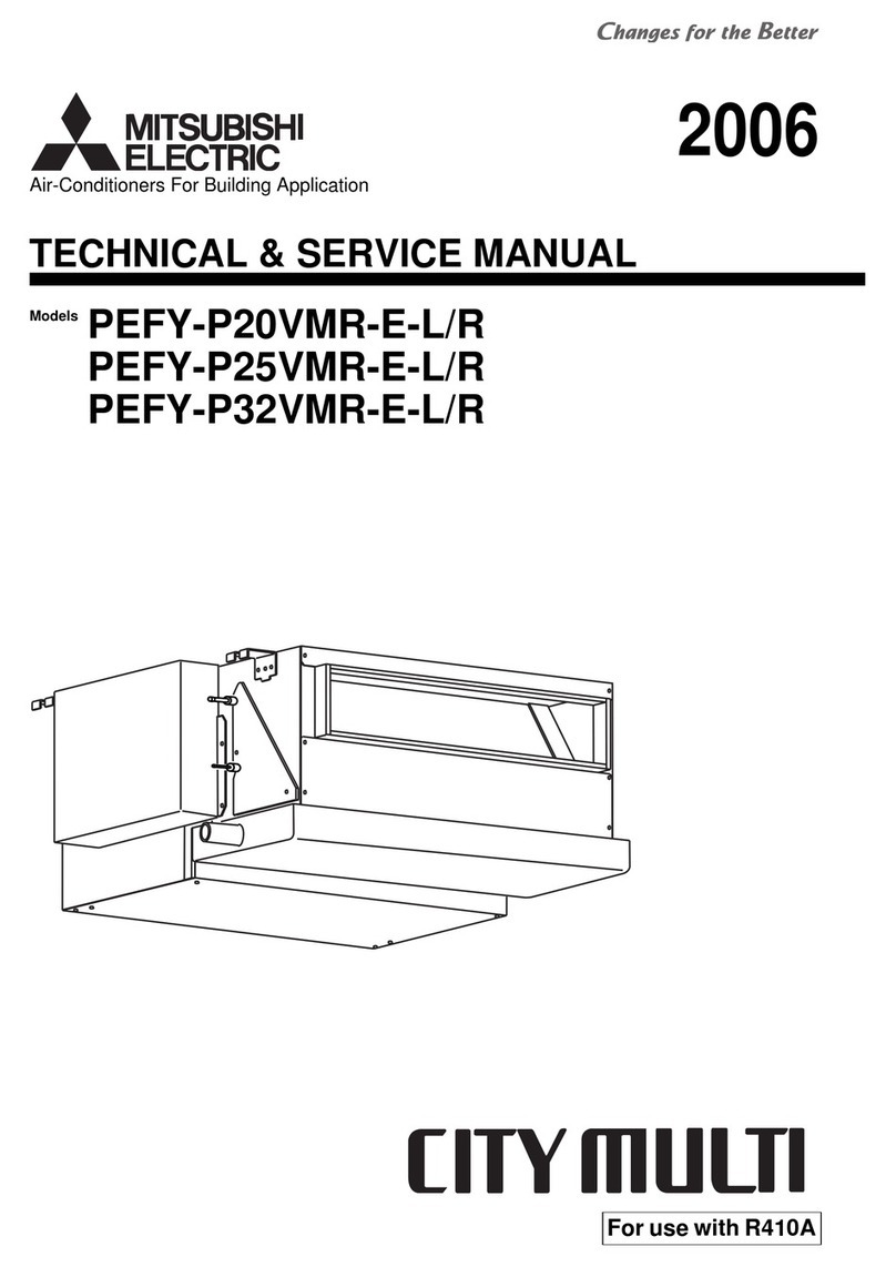 Mitsubishi Electric PEFY-P20VMR-E-L Operating manual