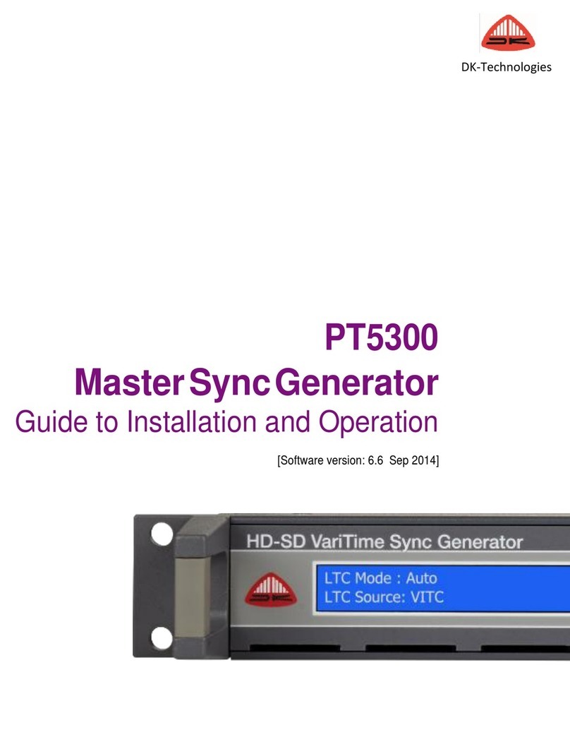 DK-Technologies PT5300 Guide to installation and operation