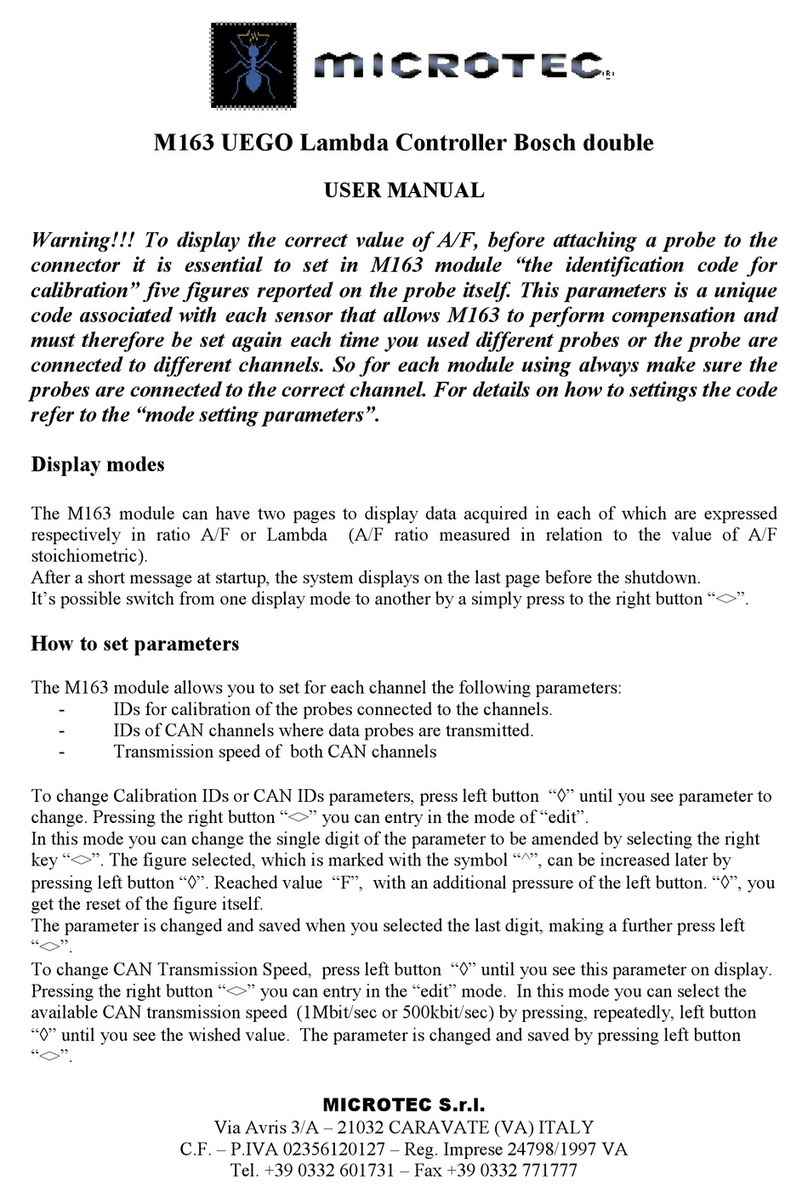 Microtec M163 user manual