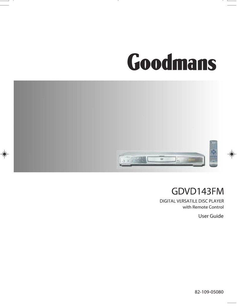 Goodmans GDVD143FM User manual