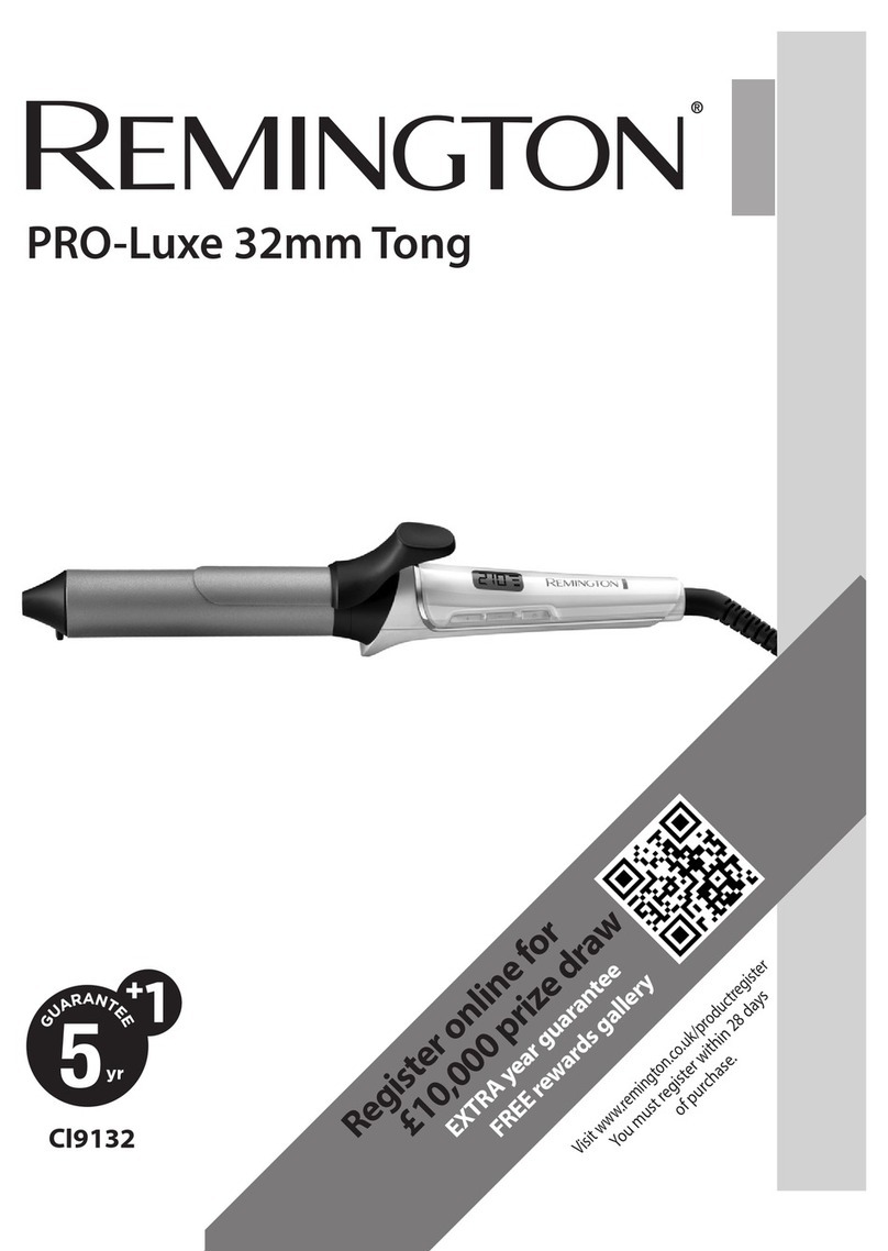 Remington PRO-Luxe 32mm Tong CI9132 User manual