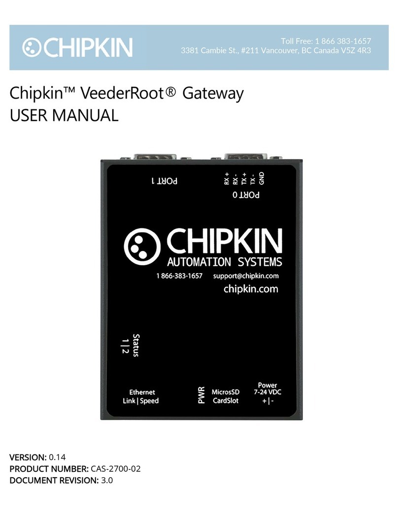 Chipkin CAS 2700-02 VeederRoot user manual