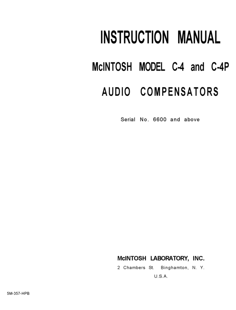McIntosh C4 - User manual
