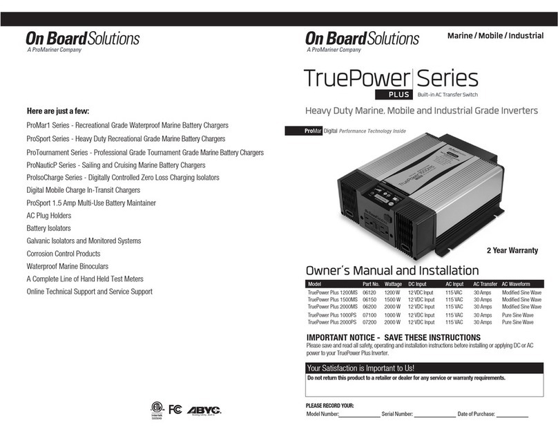 On Board TruePower Plus 1200MS owner's manual