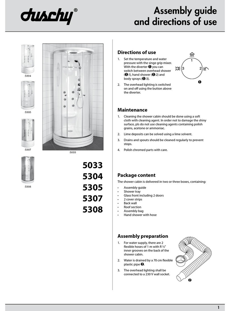 DUSCHY 5033 Assembly guide