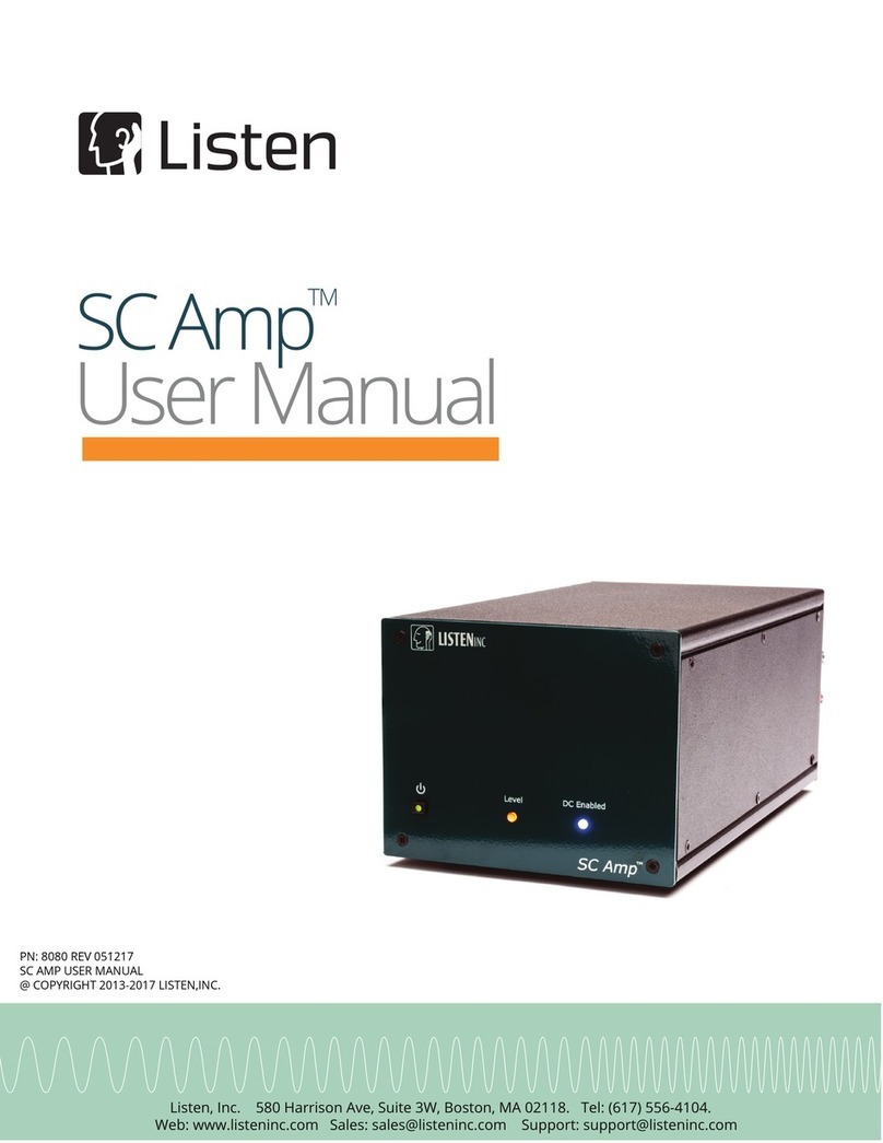 Listen SC Amp user manual