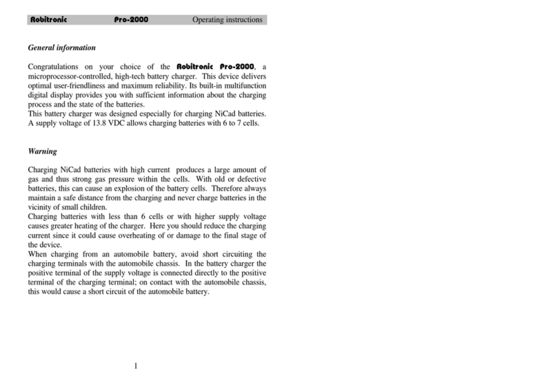 Robitronic Pro-2000 User manual