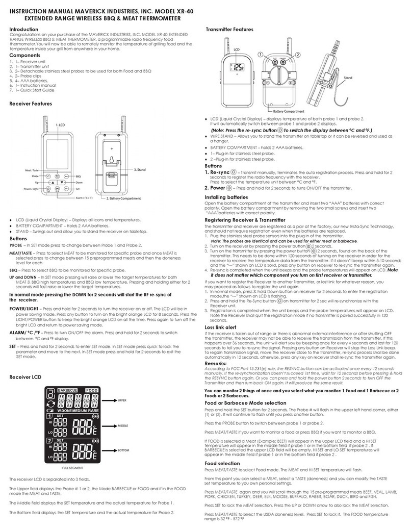 Maverick Industries XR-40 instruction manual Maverick Industries XR-40 instruction manual