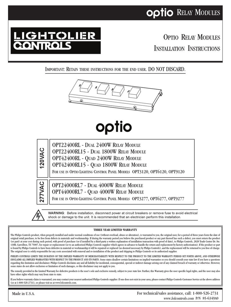Lightolier OPT22400RL User manual