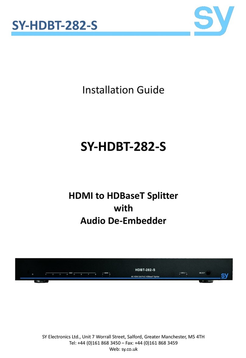 SY SY-HDBT-282-S installation guide