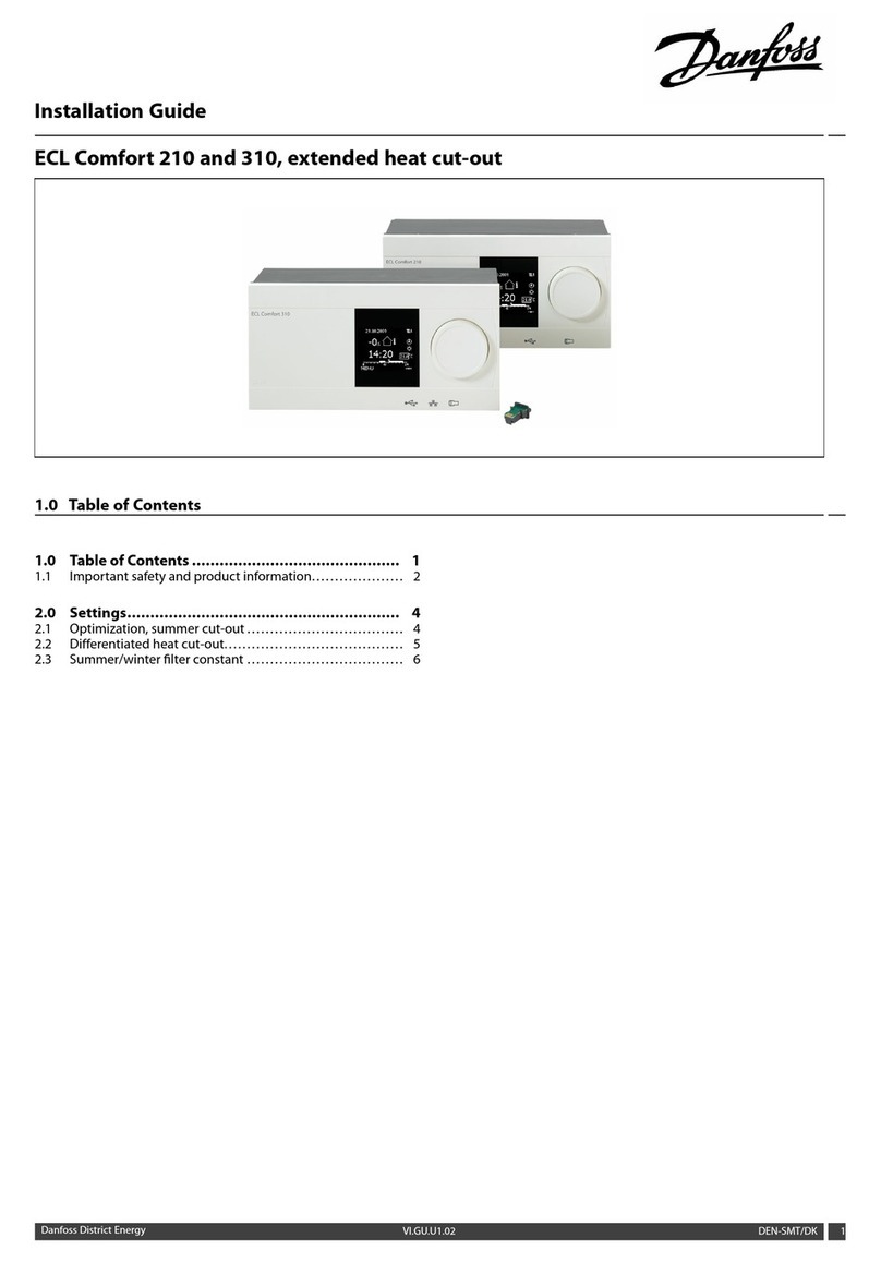 Danfoss ECL Comfort 310 User manual