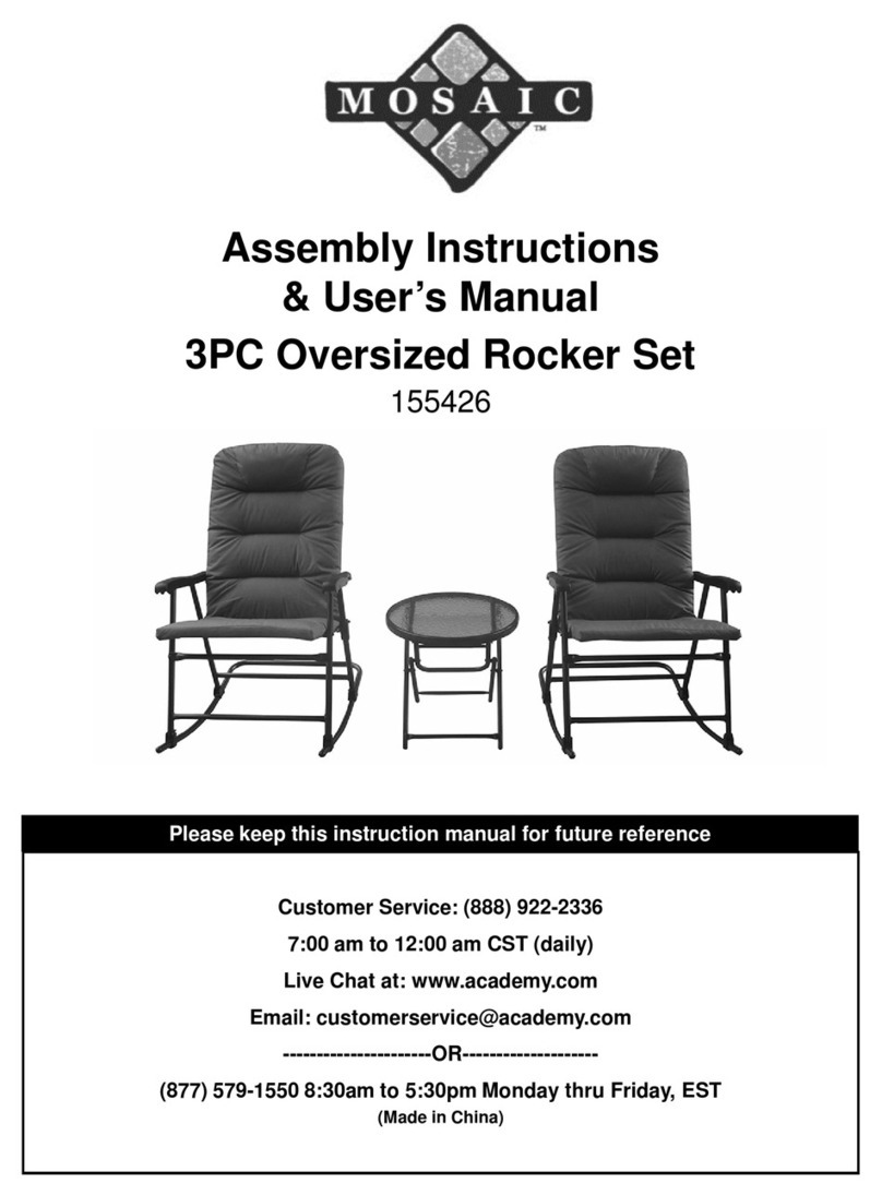 Mosaic 155426 User manual Mosaic 155426 User manual