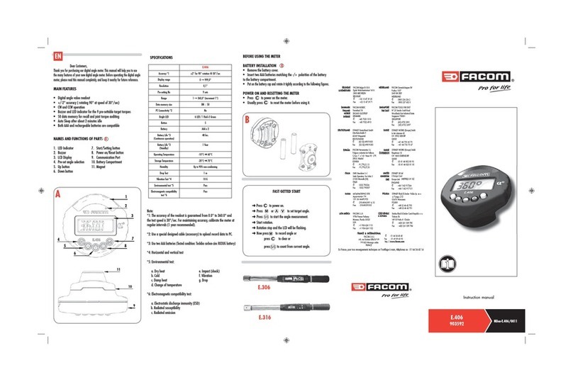Facom E.406 User manual