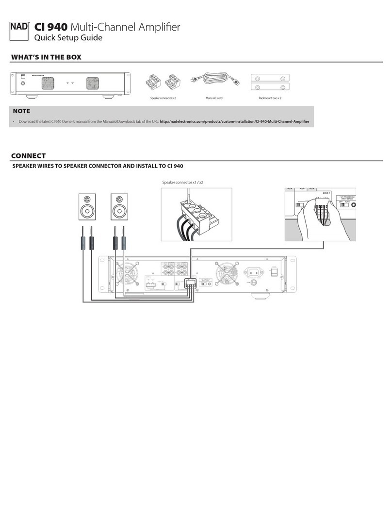 NAD CI 940 User manual