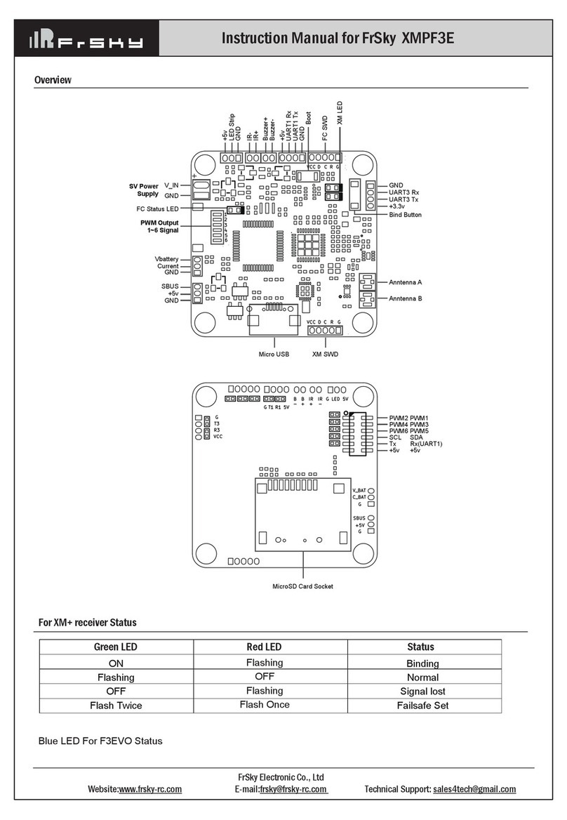 FrSky XMPF3E instruction manual