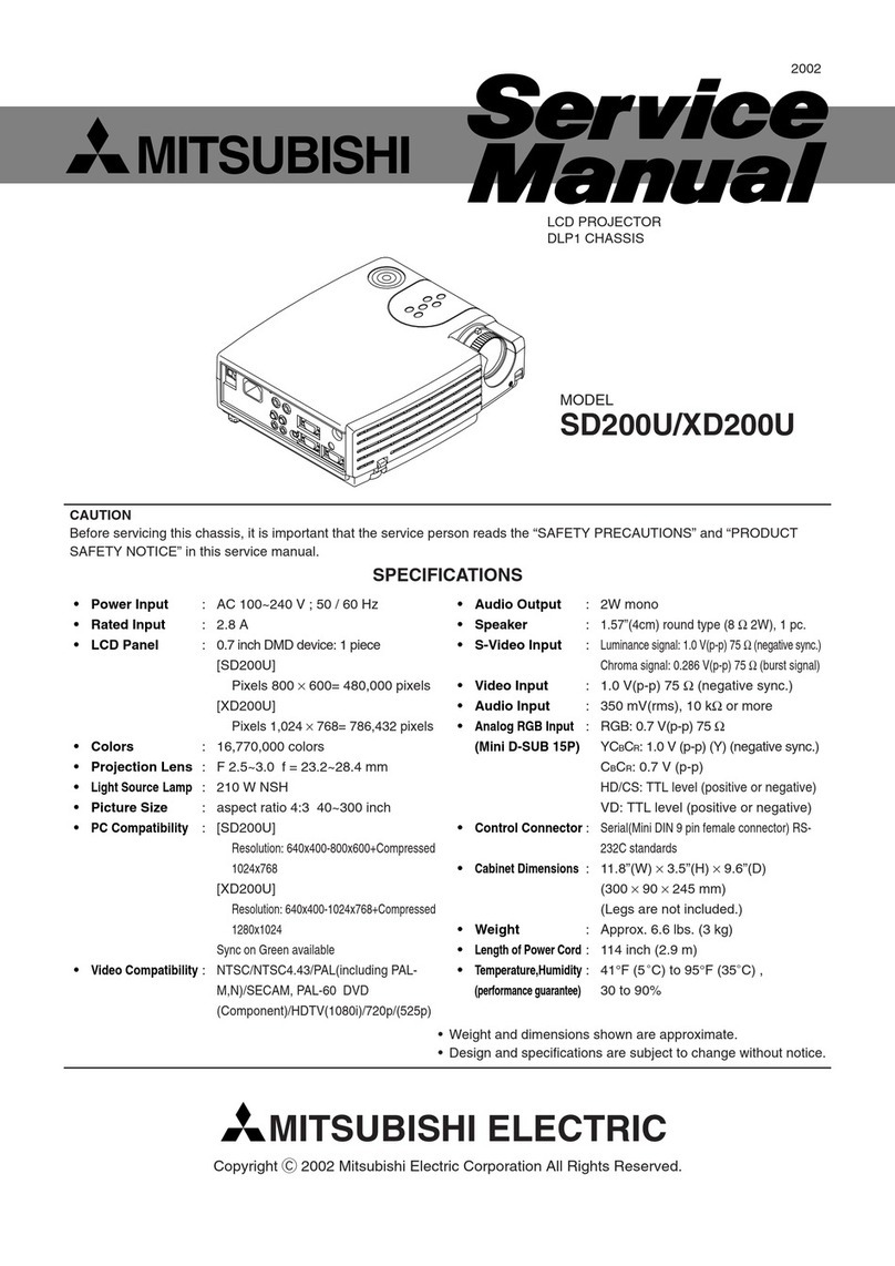 Mitsubishi SD200U User manual