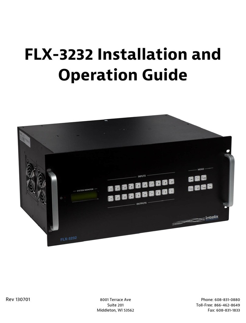 Intelix FLX-3232 Installation and operation guide