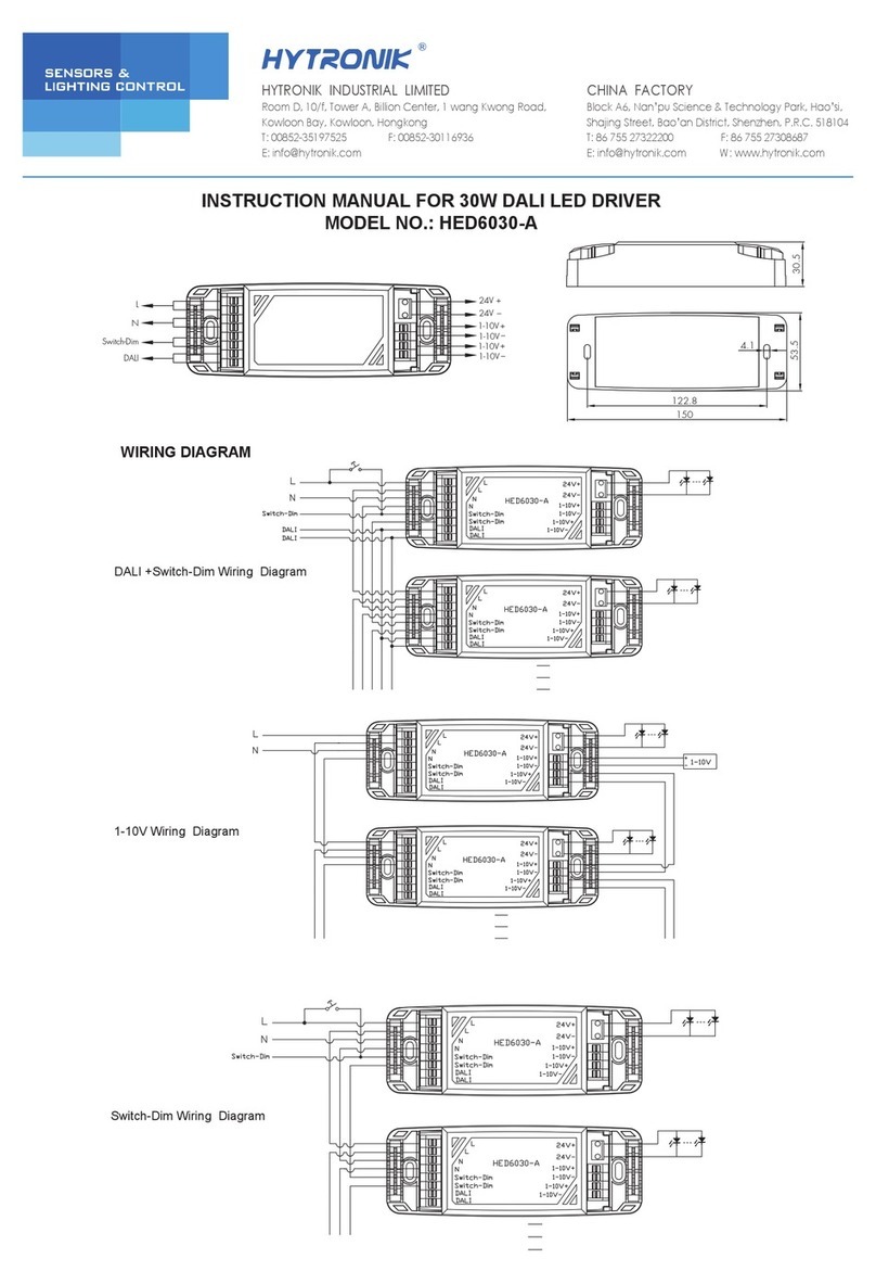 Hytronik HED6030-A instruction manual