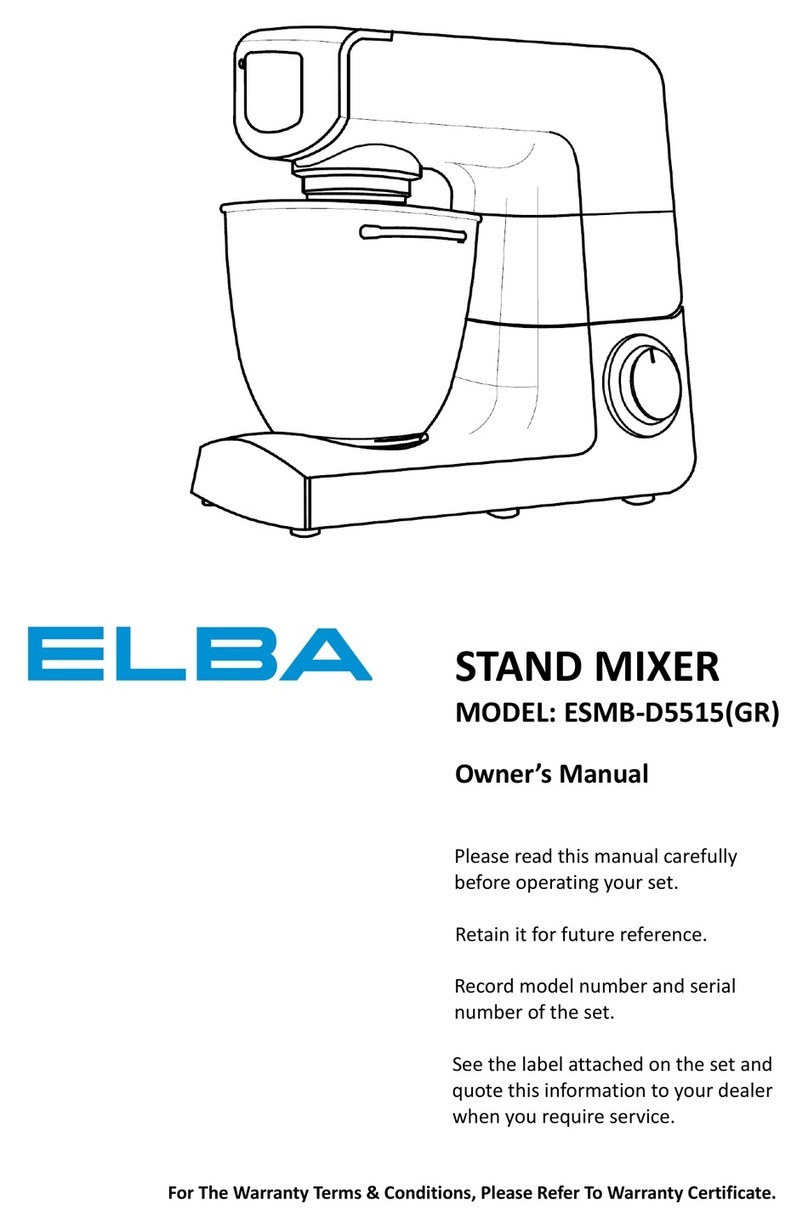 Elba ESMB-D5515(GR) owner's manual