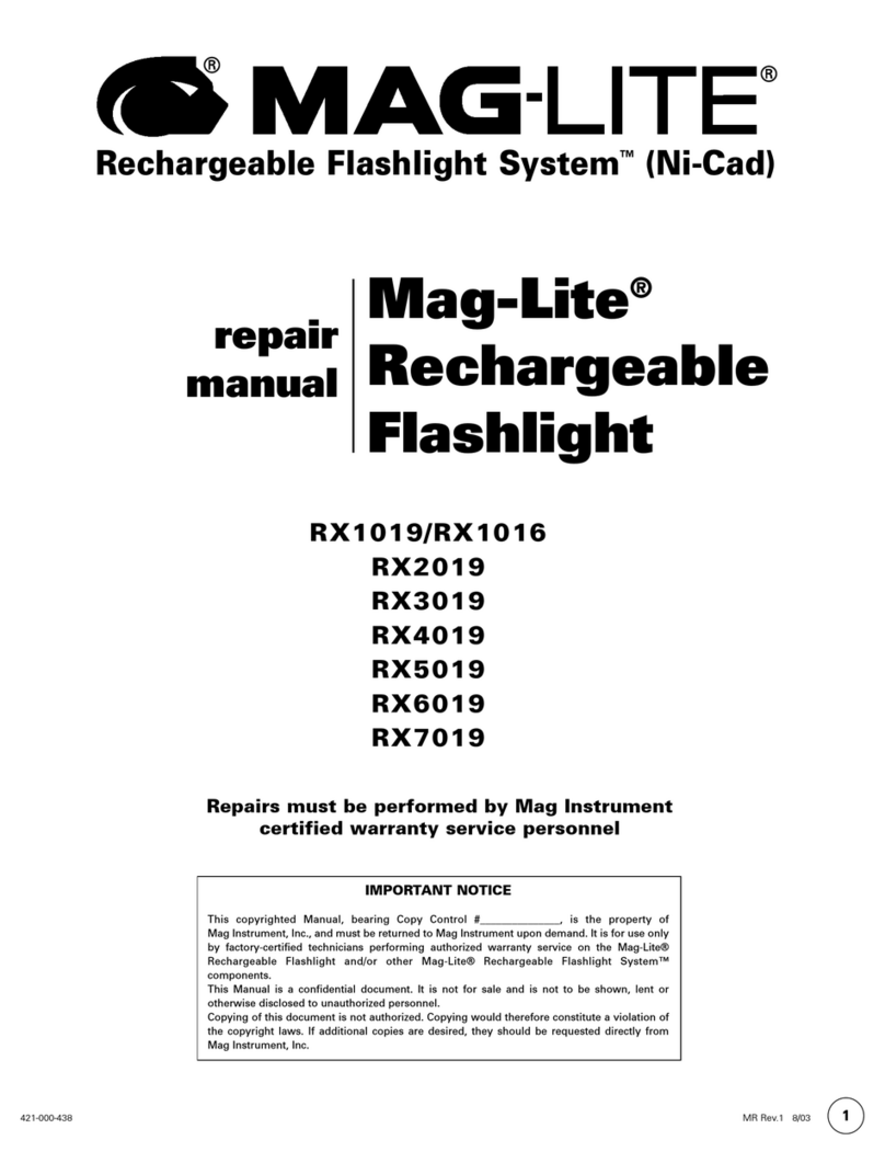 Mag-lite RX3019 Operating instructions Mag-lite RX3019 Operating instructions