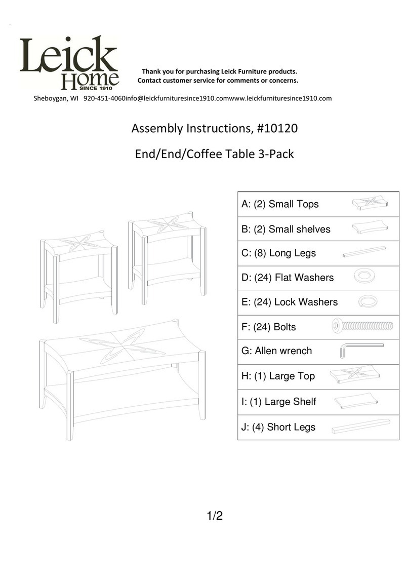 Leick Home 10120 Assembly instructions