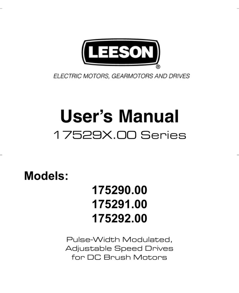 Leeson 175290.00 user manual