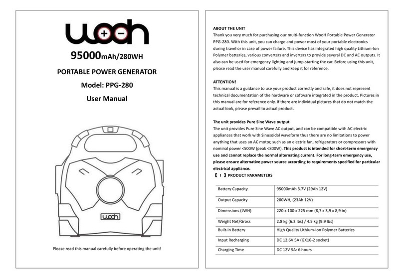 Wooh PPG-280 user manual