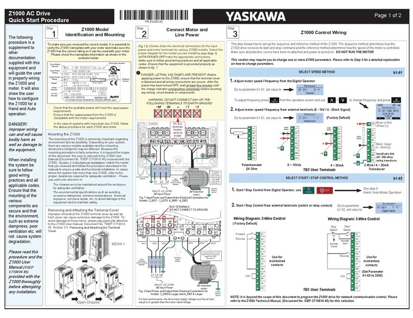 YASKAWA Z1000 CIMR-ZU*A Series Troubleshooting guide