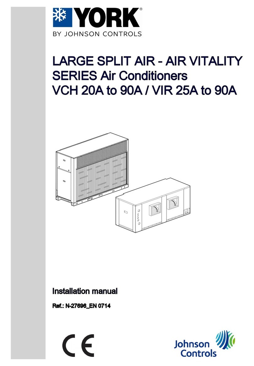 York VCH-25A User manual