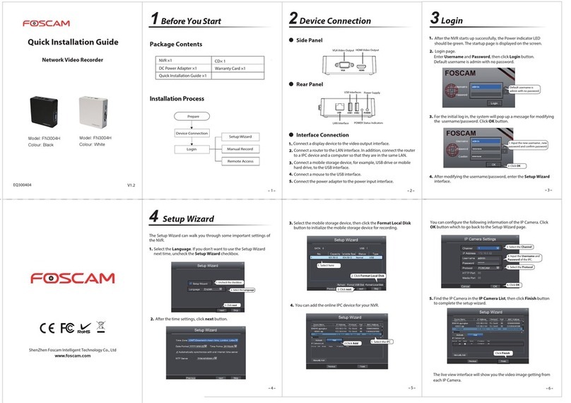 Foscam FN3004H Quick installation guide