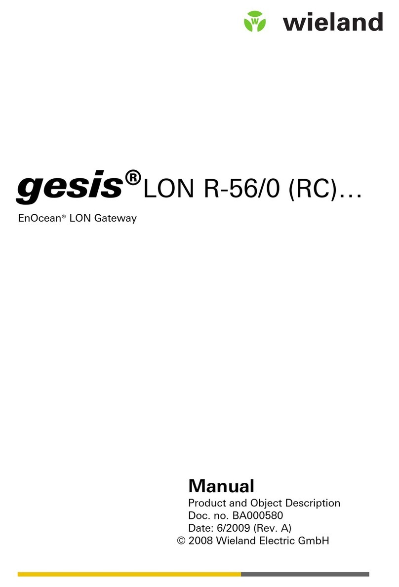 Wieland gesis LON R-56/0 (RC) manual