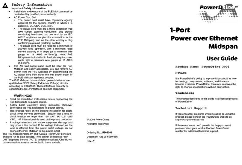PowerDsine 3001 user guide PowerDsine 3001 user guide