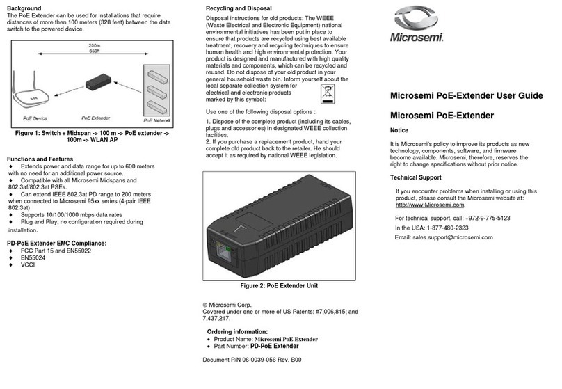 Microsemi PD-PoE Extender user guide
