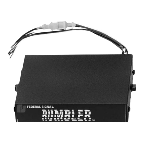 Federal Signal Corporation Rumbler 2 Installation and operation instructions Federal Signal Corporation Rumbler 2 Installation and operation instructions