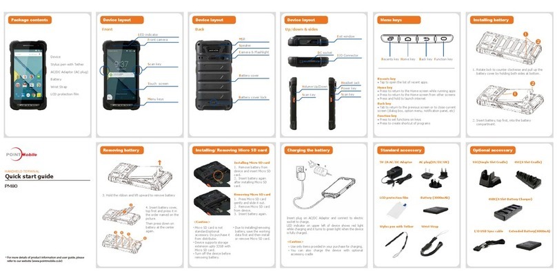 Point Mobile PM80 quick start guide